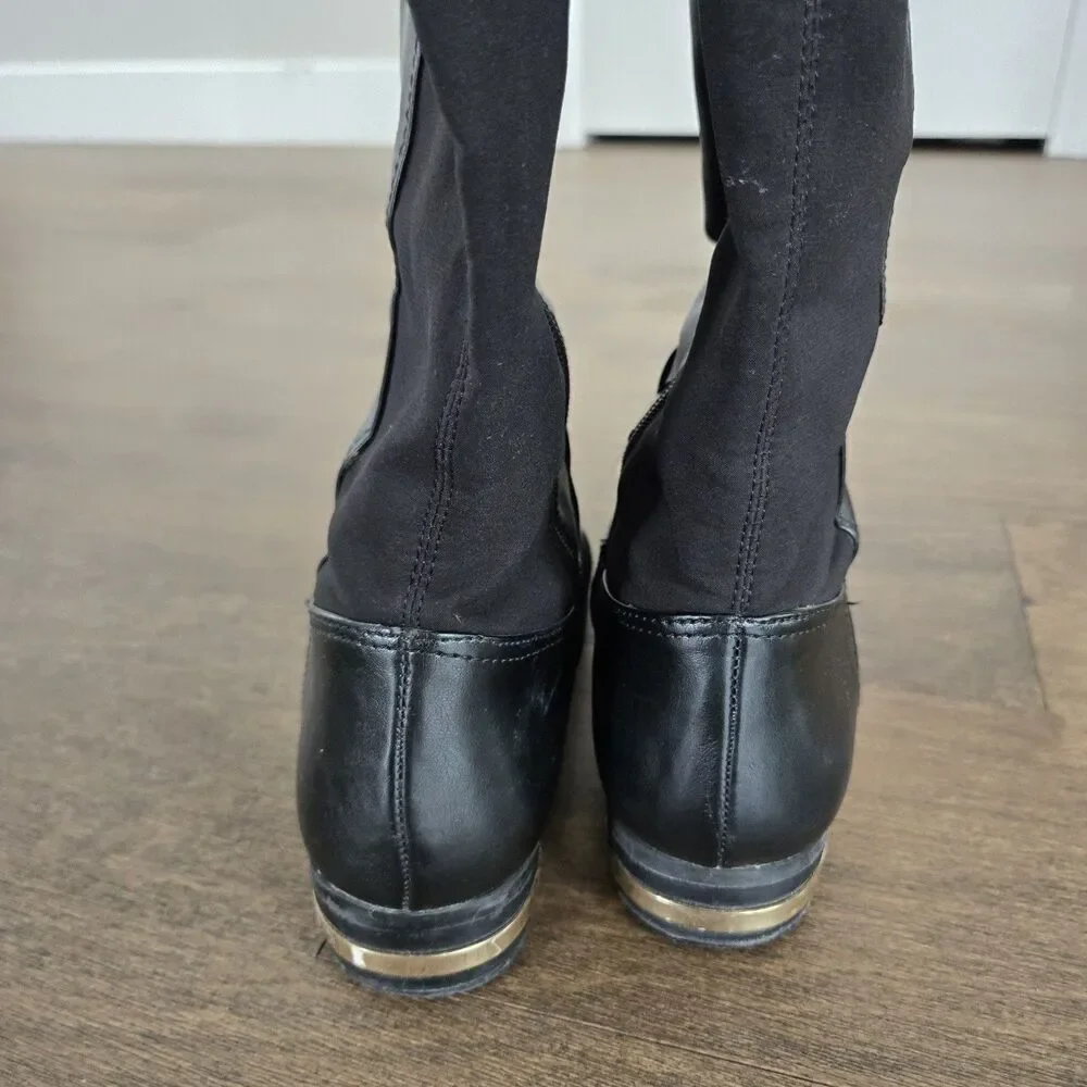 Marc Fisher Knee Black Boot Womens Size 9